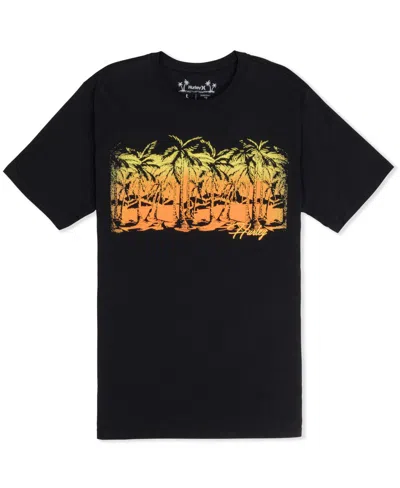 Hurley Men's Lagoon Short Sleeve T-shirt In Black