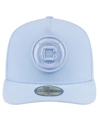 New Era Men's Light Blue Chicago Fire Color Pack A-frame 59fifty Fitted Hat