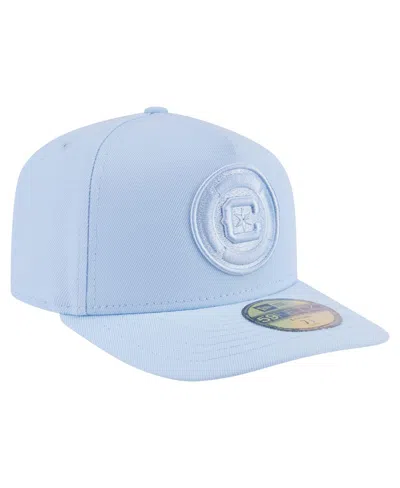 New Era Men's Light Blue Chicago Fire Color Pack A-frame 59fifty Fitted Hat