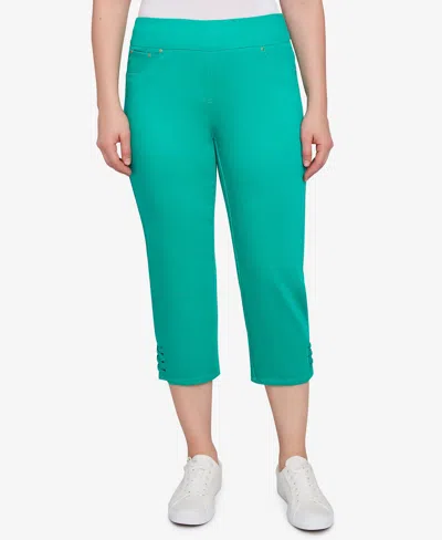 Ruby Rd. Petite Ladder Hem Soft Denim Capri Jeans
