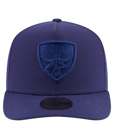 New Era Men's Navy Fc Dallas Color Pack A-frame 59fifty Fitted Hat