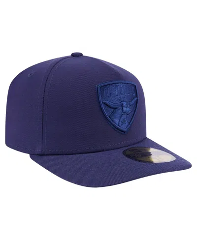 New Era Men's Navy Fc Dallas Color Pack A-frame 59fifty Fitted Hat