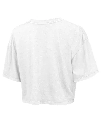 Majestic Women's White New York Knicks Boxy Crop Top