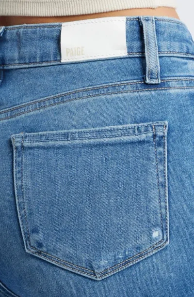 Paige Laurel Canyon High Waist Stretch Flare Jeans In Blue