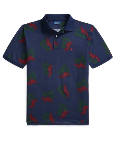 Polo Ralph Lauren Men's Big & Tall P-wing Mesh Polo Shirt In Blue