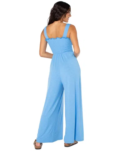 Roxy Just Passing By Smocked Jumpsuit