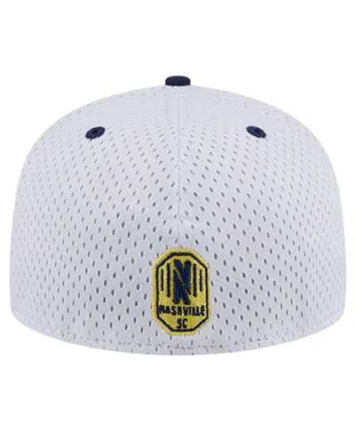 New Era Men's Gray Nashville Sc Throwback Mesh 59fifty Fitted Hat