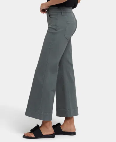 Nydj Mia High Rise Wide Leg Jeans In Gray
