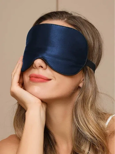Silksilky 2 Pcs Silk Elastic Band Sleep Eye Mask Set