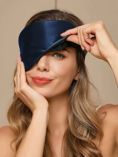 Silksilky 2 Pcs Silk Elastic Band Sleep Eye Mask Set