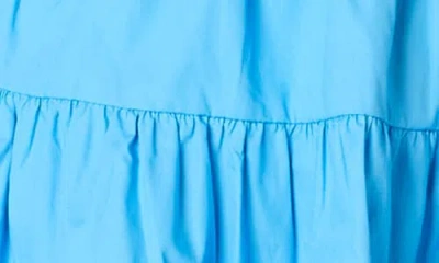 Nia Salt Cotton Mini Sundress In Blue