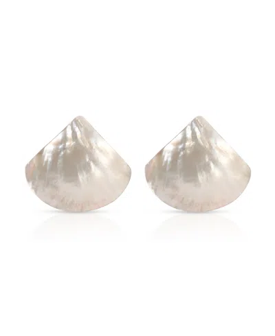 Ettika Rising Tide Mother Of Pearl Statement Stud Earrings In Metallic
