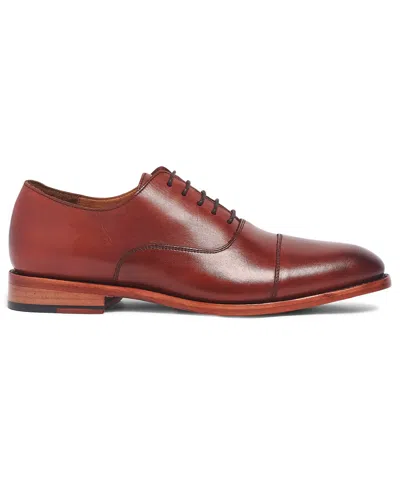 Anthony Veer Men's Clinton Cap-toe Leather Oxfords