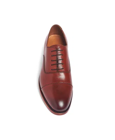 Anthony Veer Men's Clinton Cap-toe Leather Oxfords