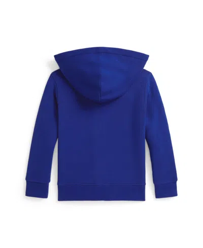 Polo Ralph Lauren Fleece Zip-up Hoodie In Blue
