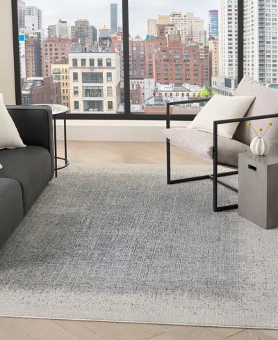 Dkny Grand Street Grn03 6'x9' Area Rug In Gray