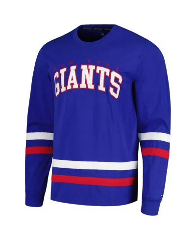 Tommy Hilfiger Men's Royal New York Giants Nolan Long Sleeve T-shirt In Blue