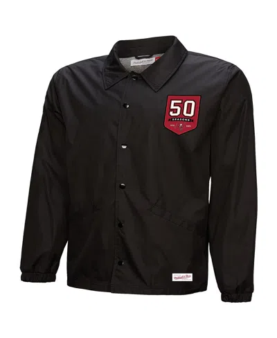 Mitchell & Ness Black Tampa Bay Buccaneers 50th Season Full-snap Coaches Jacket