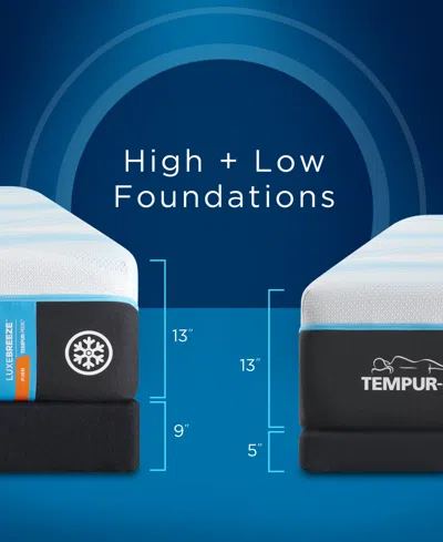 Tempur-pedic Luxebreeze 13" Firm Memory Foam Cooling Mattress Set- California King
