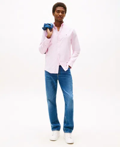 Tommy Hilfiger Men's Regular-fit Heritage Oxford Shirt In Pink