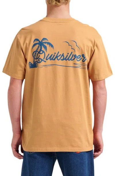 Quiksilver Island Vibin' Graphic T-shirt In Orange