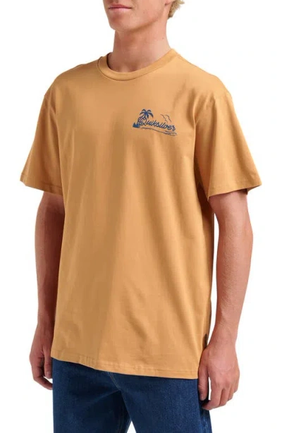 Quiksilver Island Vibin' Graphic T-shirt In Orange
