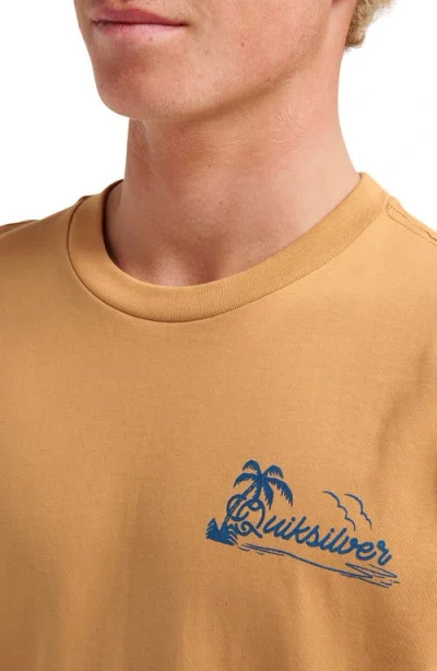 Quiksilver Island Vibin' Graphic T-shirt In Orange