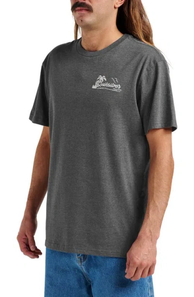 Quiksilver Island Vibin' Graphic T-shirt In Gray