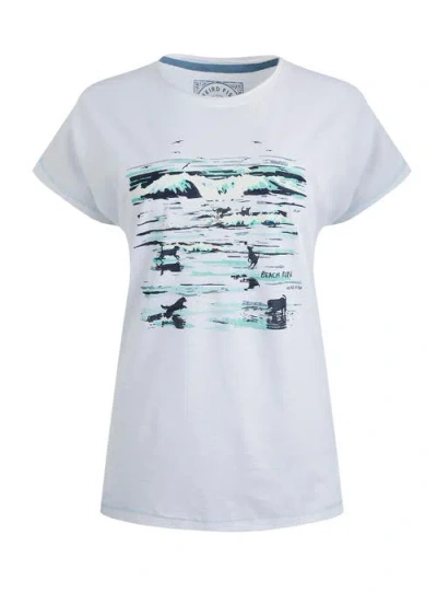 Weird Fish Beach Run Front Print Graphic T-shirt