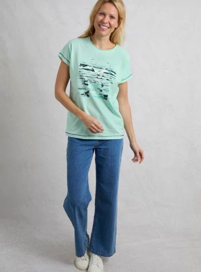 Weird Fish Beach Run Front Print Graphic T-shirt