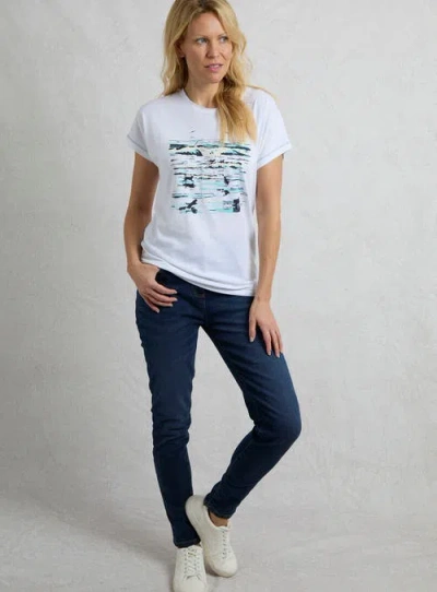 Weird Fish Beach Run Front Print Graphic T-shirt