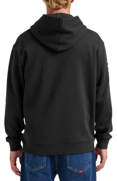 Quiksilver Passage Logo Embroidered Graphic Hoodie