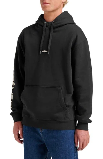 Quiksilver Passage Logo Embroidered Graphic Hoodie