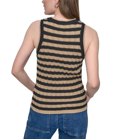 Dkny Jeans Petite Cotton Ribbed Sweater Tank Top