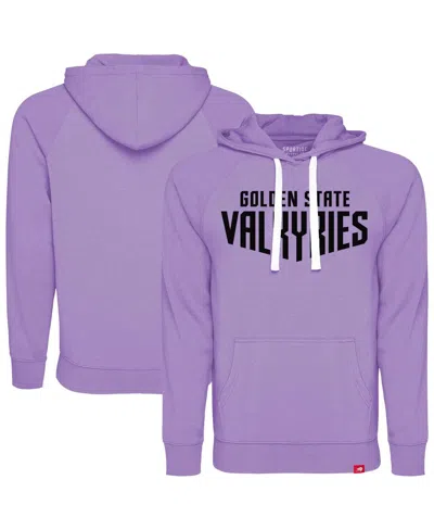 Sportiqe Men's And Women's Violet Golden State Valkyries Olsen Tri-blend Pullover Hoodie Sweatshirt
