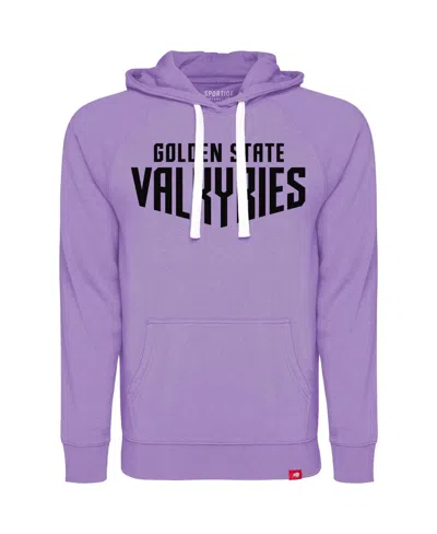Sportiqe Men's And Women's Violet Golden State Valkyries Olsen Tri-blend Pullover Hoodie Sweatshirt