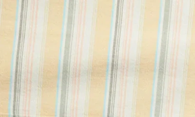 Quiksilver Oxford Stripe Short Sleeve Button-up Shirt In Neutral