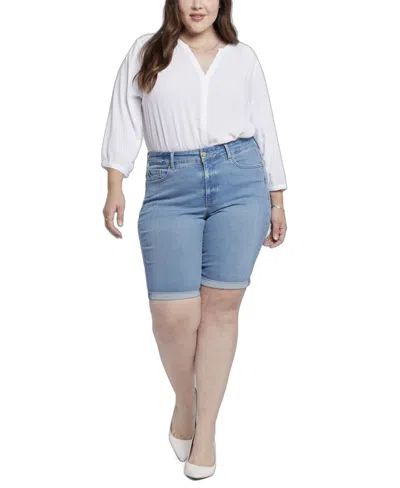 Nydj Plus Size Briella Roll Cuff Denim Shorts