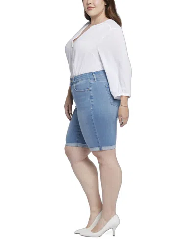 Nydj Plus Size Briella Roll Cuff Denim Shorts