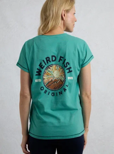 Weird Fish Sunset Summit Back Print Graphic T-shirt