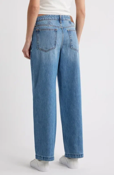 Hidden Jeans Low Rise Baggy Wide Leg Jeans In Blue