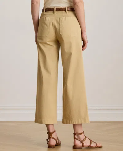 Ralph Lauren Women's Stretch Chino Wide-leg Cropped Pants