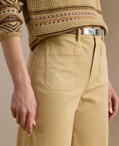 Ralph Lauren Women's Stretch Chino Wide-leg Cropped Pants