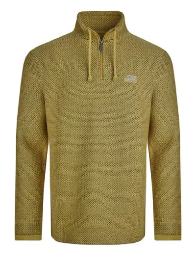 Weird Fish Cruiser 1/4 Zip Macaroni Sweatshirt