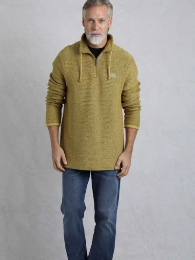 Weird Fish Cruiser 1/4 Zip Macaroni Sweatshirt