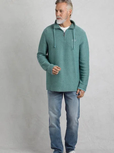 Weird Fish Cruiser 1/4 Zip Macaroni Sweatshirt