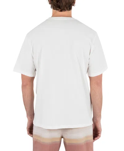 Hurley Men's Yin Yang Palms Short Sleeve T-shirt In White