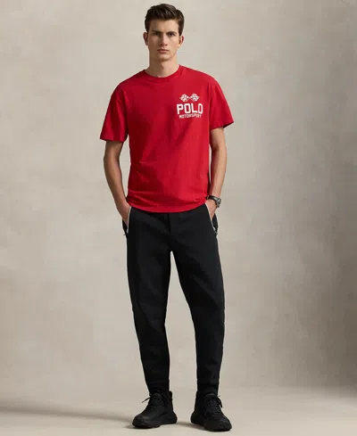 Polo Ralph Lauren Men's Classic-fit Slub Jersey Graphic T-shirt In Red