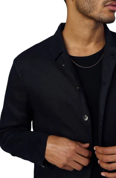 Joe's Hemingway Writer's Long Sleeve Camp Shirt In Black