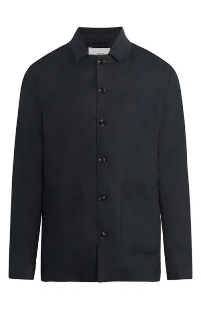 Joe's Hemingway Writer's Long Sleeve Camp Shirt In Black